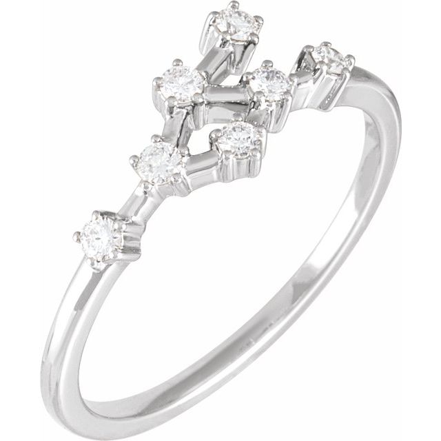 Diamond Zodiac Constellation Ring Cancer