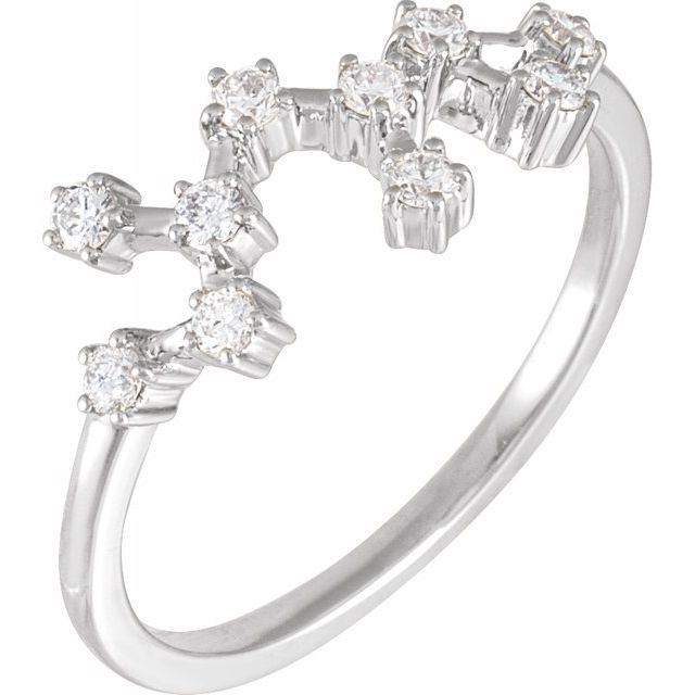 Diamond Zodiac Constellation Ring Sagittarius