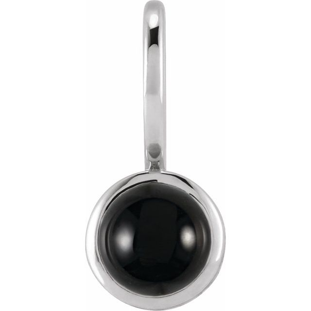 Natural Black Onyx Charm/Pendant