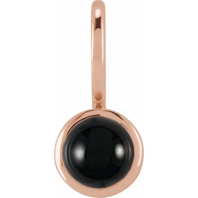 Natural Black Onyx Charm/Pendant