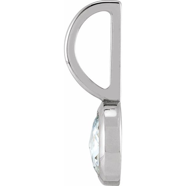Rose-Cut Natural Diamond Charm Pendant