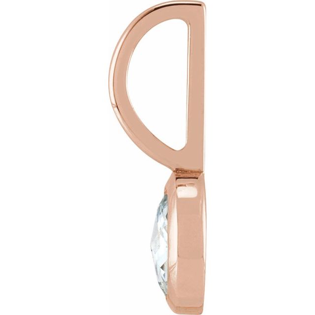 Rose-Cut Natural Diamond Charm Pendant