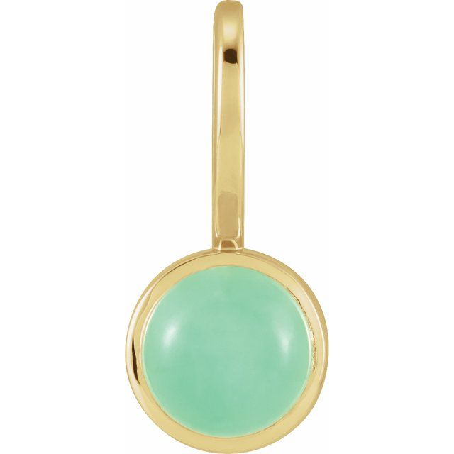 Natural Chrysoprase Charm Pendant