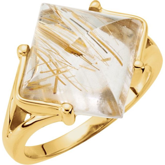 Statement Cocktail Rutilated Quartz Ring
