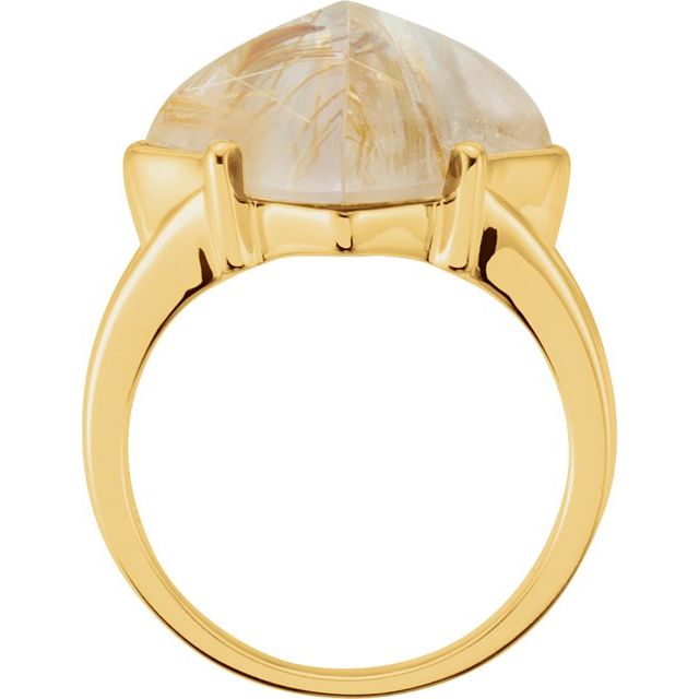 Statement Cocktail Rutilated Quartz Ring