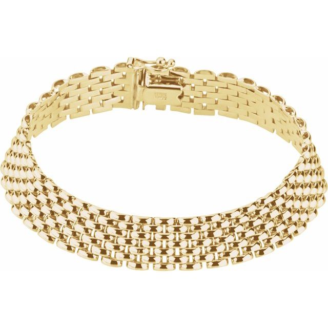 Yellow Panther Chain Bracelet