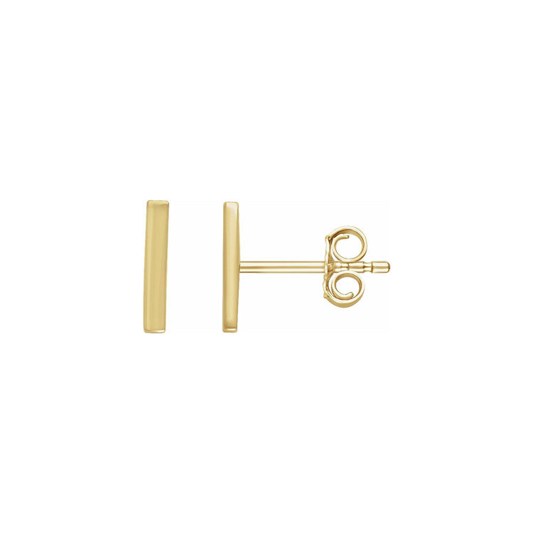 Fine Gold Bar Earring
