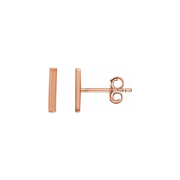 Fine Gold Bar Earring