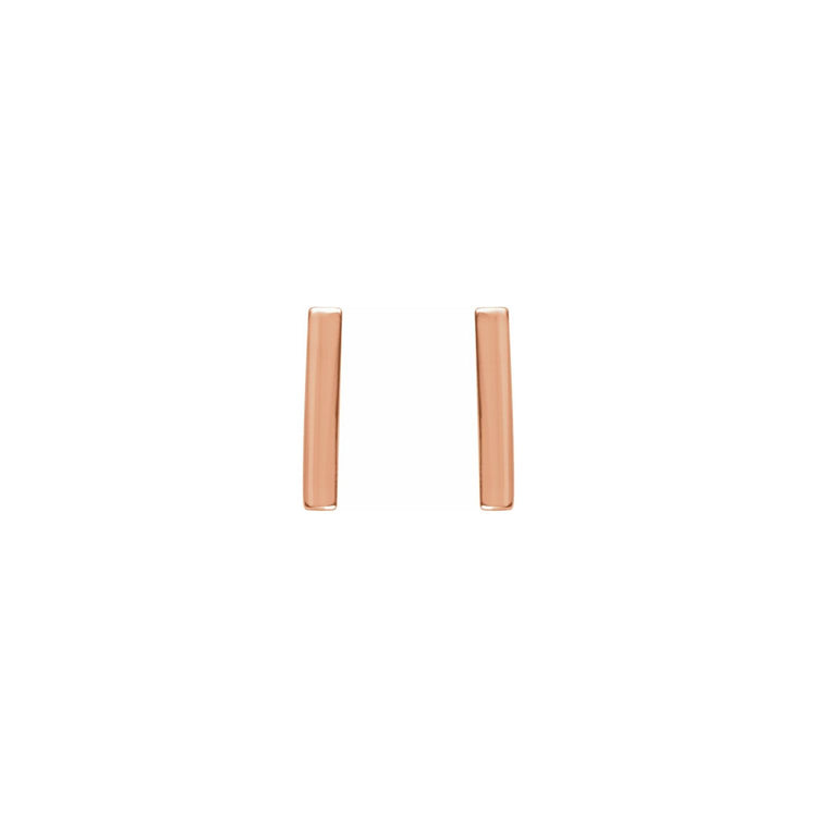 Fine Gold Bar Earring