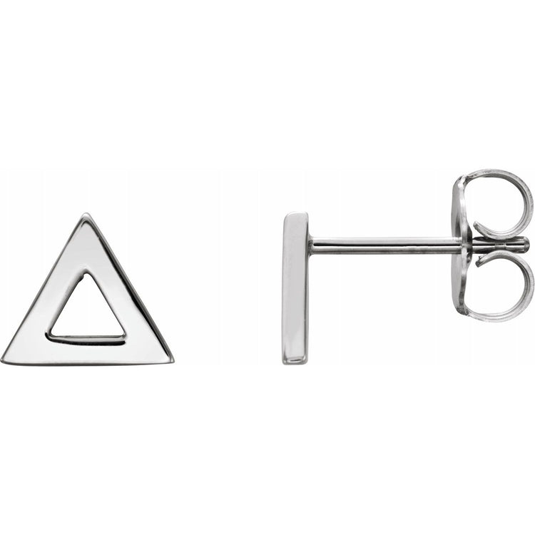 Gold Triangle Studs