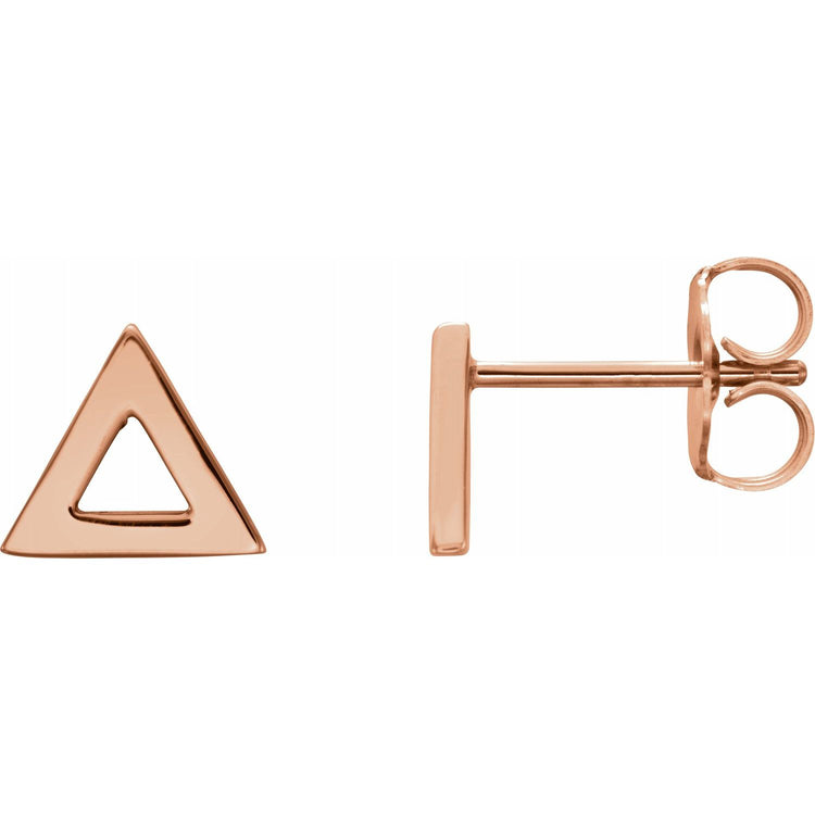 Gold Triangle Studs