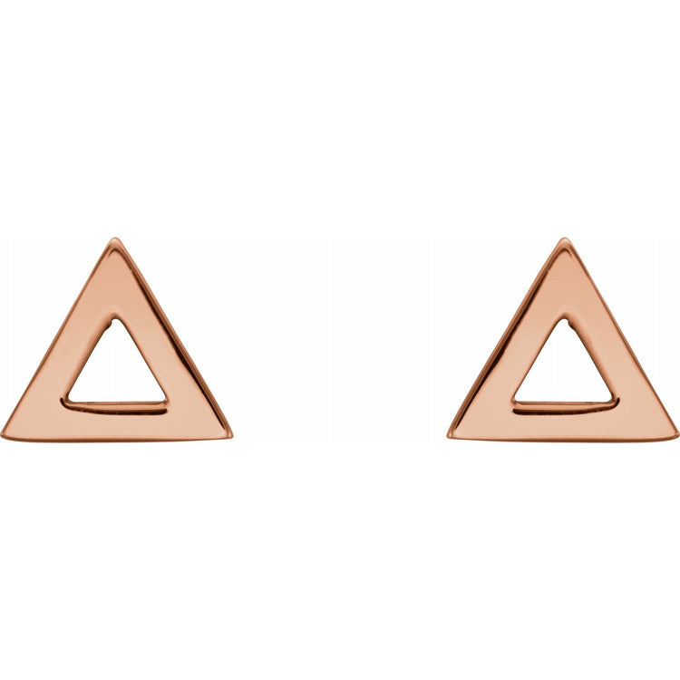 Gold Triangle Studs