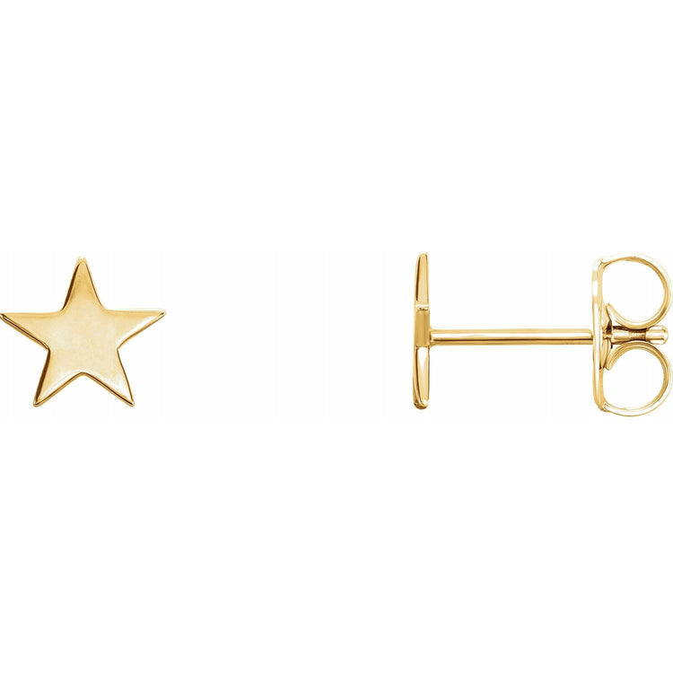 Gold Star Earrings