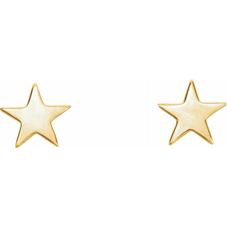 Gold Star Earrings