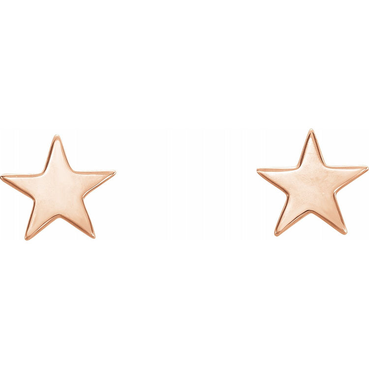 Gold Star Earrings