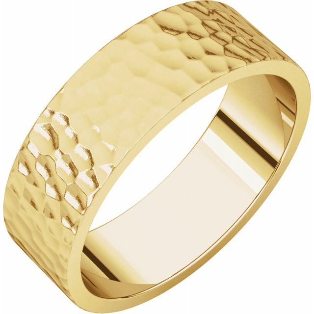 Hammered Finish Boyfriend Band