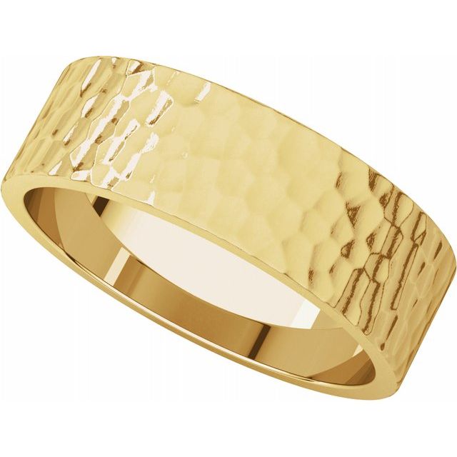 Hammered Finish Boyfriend Band