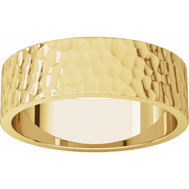 Hammered Finish Boyfriend Band