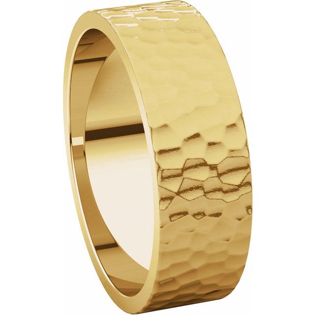 Hammered Finish Boyfriend Band