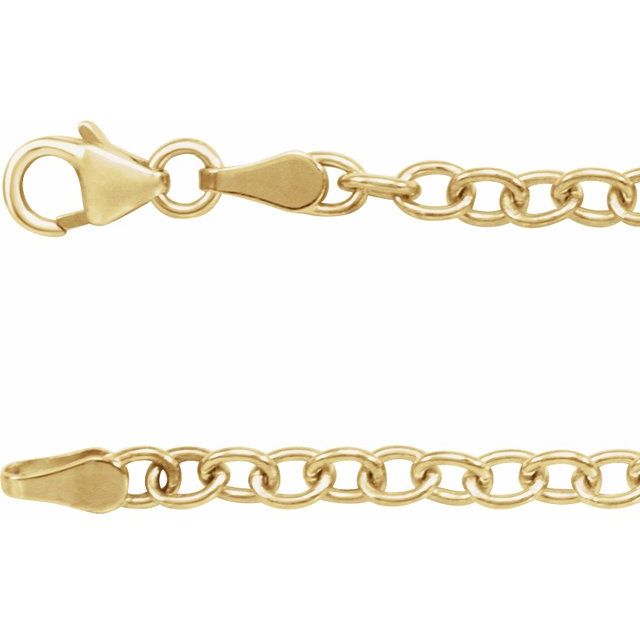 Solid Oval Cable Chain