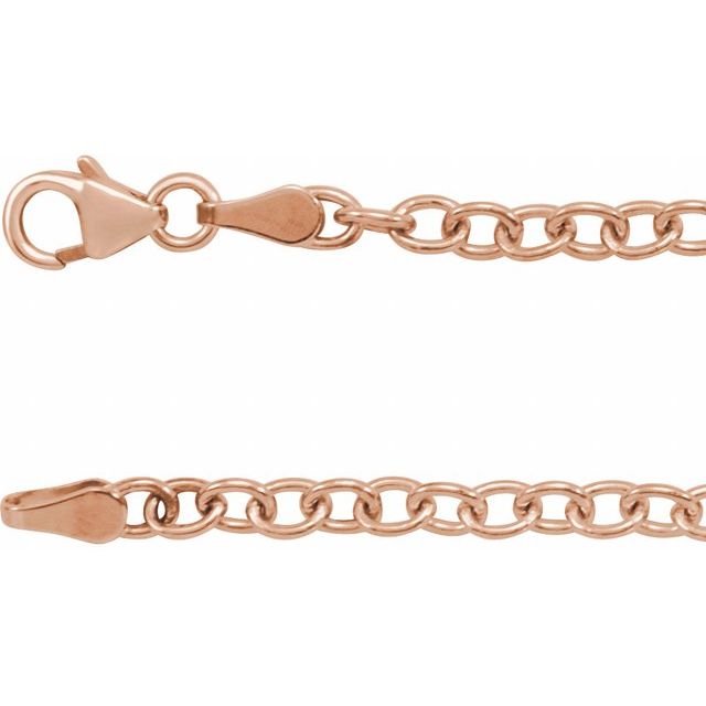 Solid Oval Cable Chain