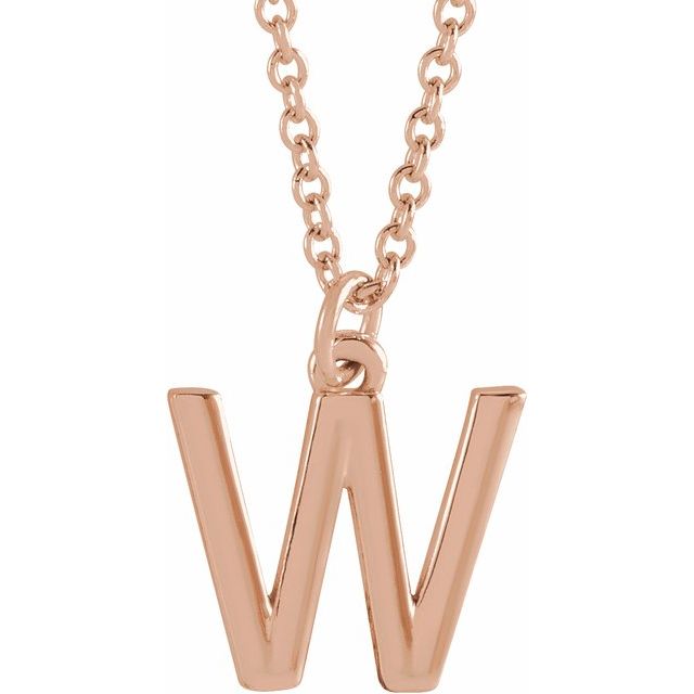 Petite Initial Dangle Necklace