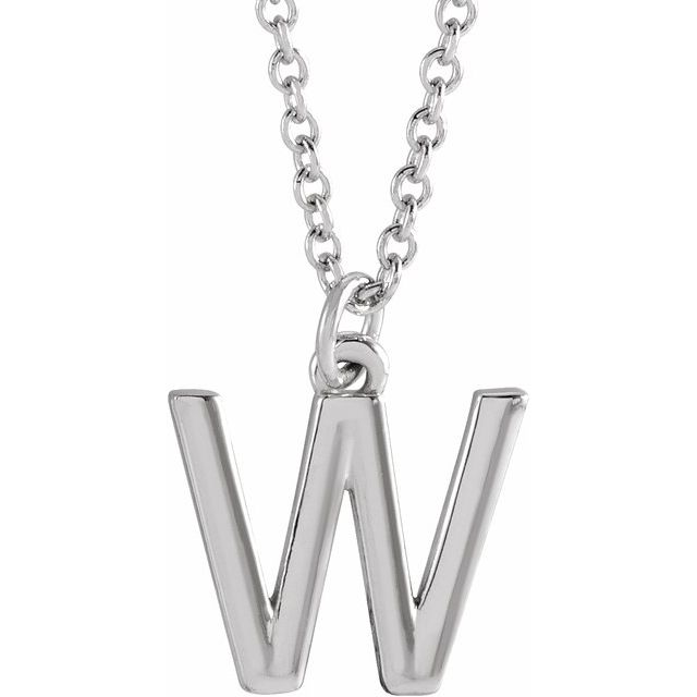 Petite Initial Dangle Necklace