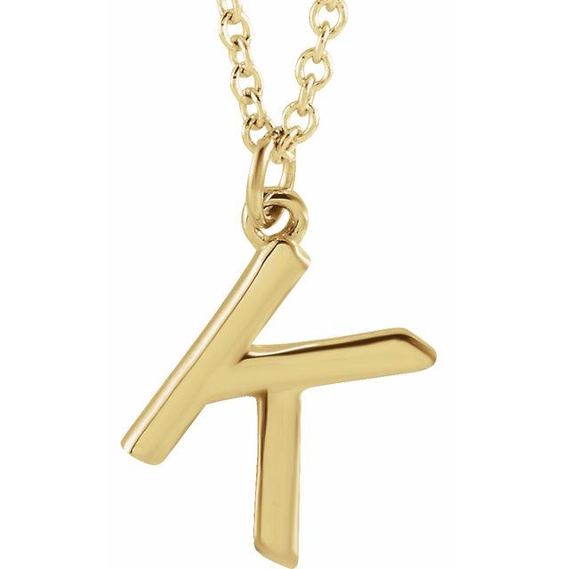 Petite Initial Dangle Necklace