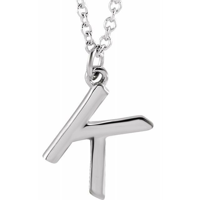 Petite Initial Dangle Necklace