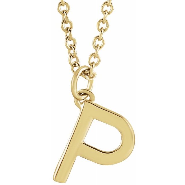 Petite Initial Dangle Necklace