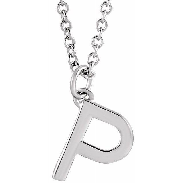Petite Initial Dangle Necklace