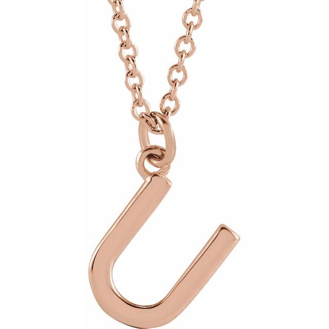 Petite Initial Dangle Necklace