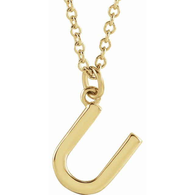 Petite Initial Dangle Necklace
