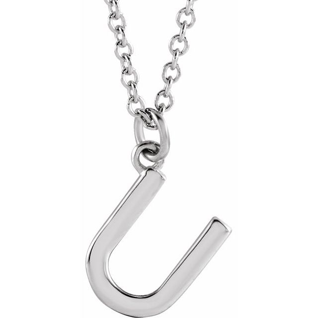 Petite Initial Dangle Necklace