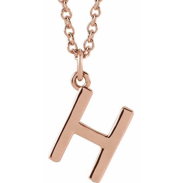 Petite Initial Dangle Necklace