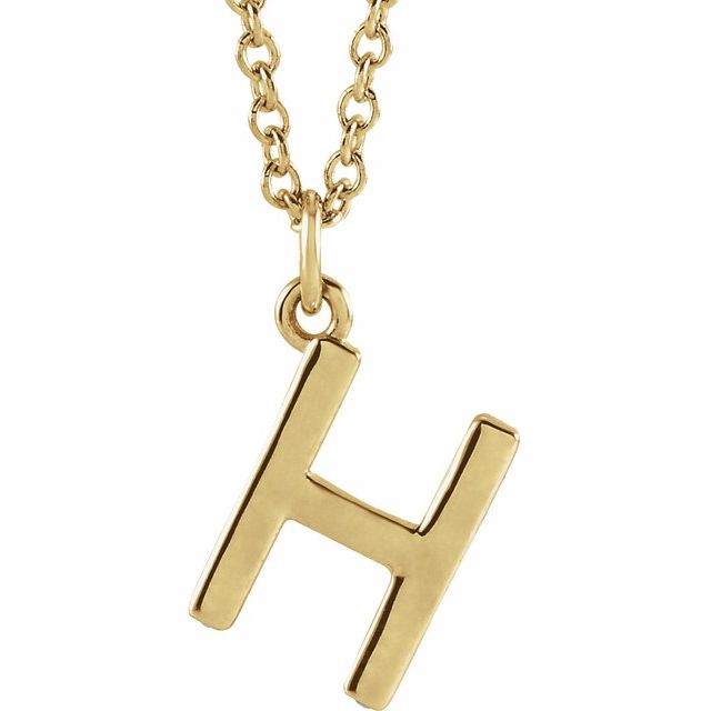 Petite Initial Dangle Necklace