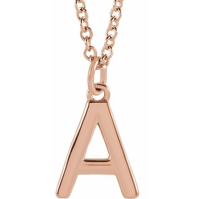 Petite Initial Dangle Necklace