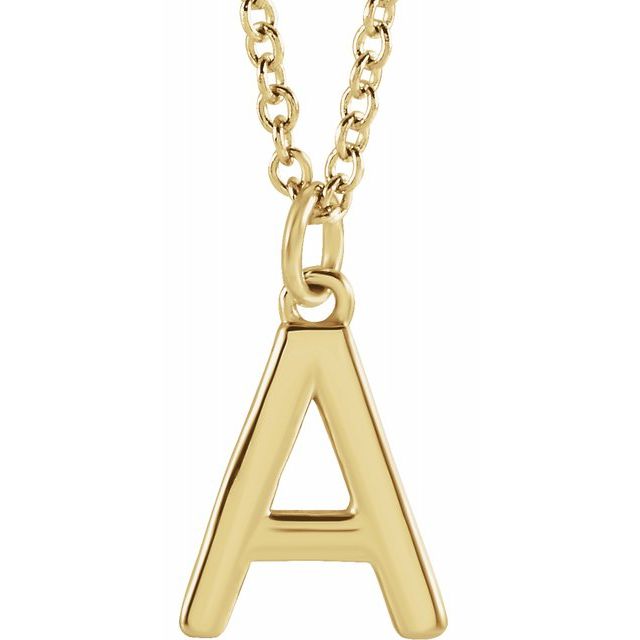 Petite Initial Dangle Necklace
