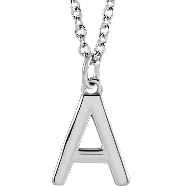 Petite Initial Dangle Necklace