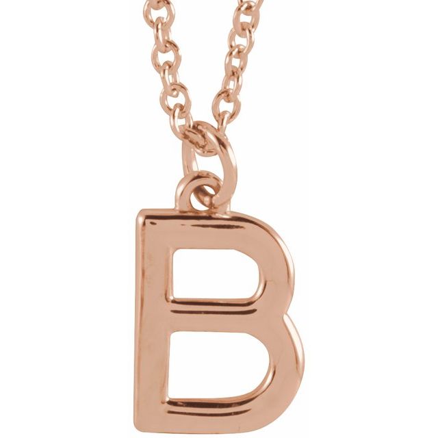 Petite Initial Dangle Necklace