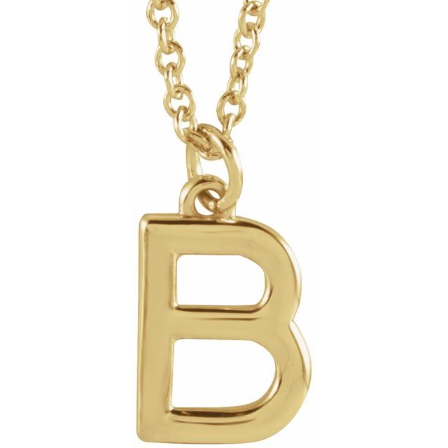 Petite Initial Dangle Necklace