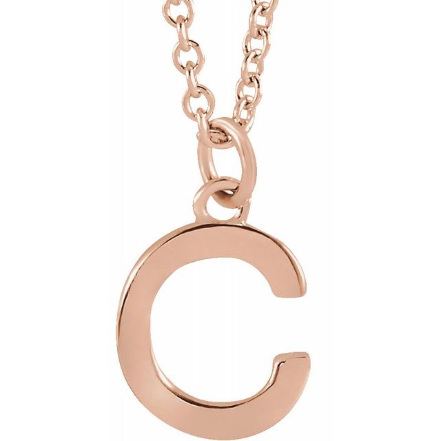 Petite Initial Dangle Necklace