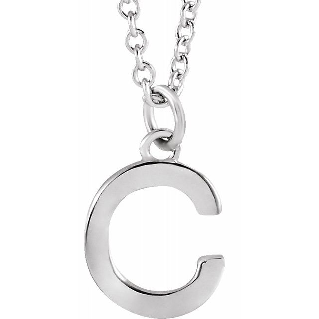 Petite Initial Dangle Necklace