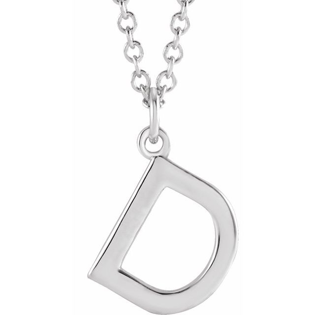 Petite Initial Dangle Necklace