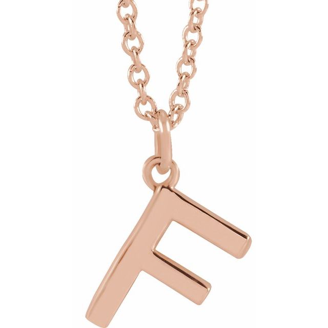 Petite Initial Dangle Necklace
