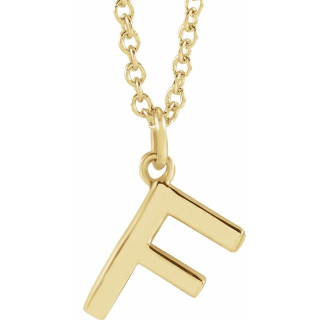Petite Initial Dangle Necklace