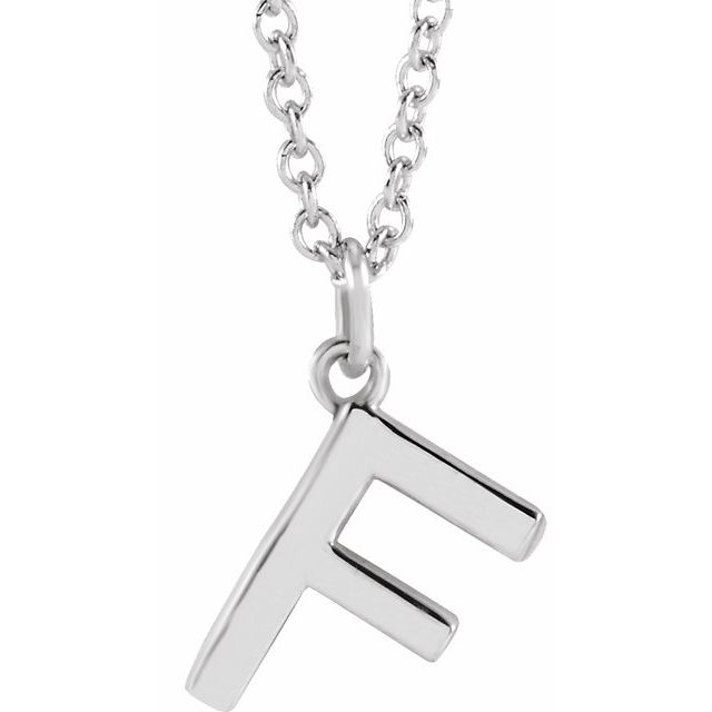 Petite Initial Dangle Necklace