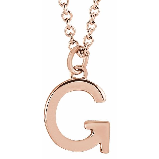 Petite Initial Dangle Necklace