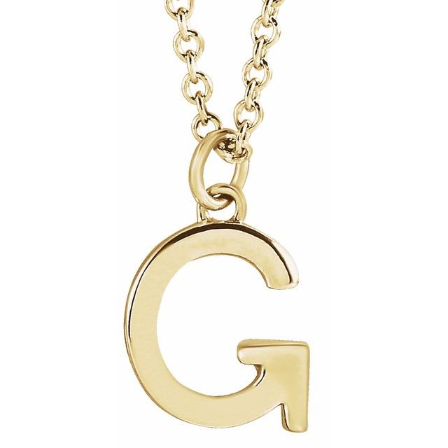 Petite Initial Dangle Necklace