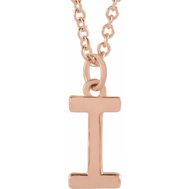 Petite Initial Dangle Necklace
